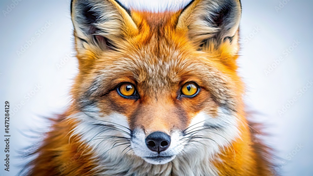Obraz premium Fox Portrait - Close-up Macro Photography