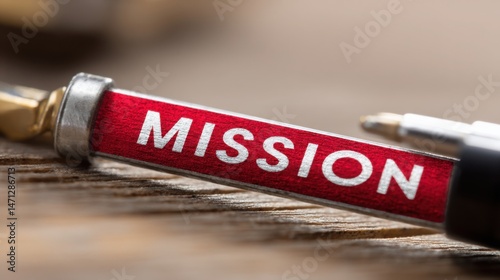 Mission statement enhancer icon concept designed to clarify purpose and direction for enhanced organizational focus