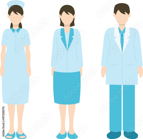 医療に携わる人のイラスト