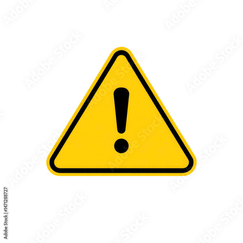 yellow warning sign with transparent background PNG and JPEG image