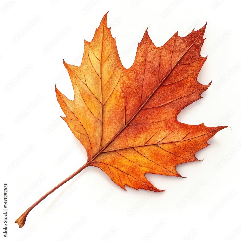 Obraz premium maple leaf isolated on white