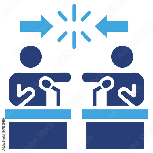 Opposition Two Color Icon