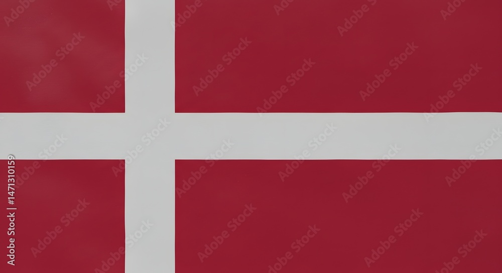 Obraz premium Red and White Cross Flag Graphic Background