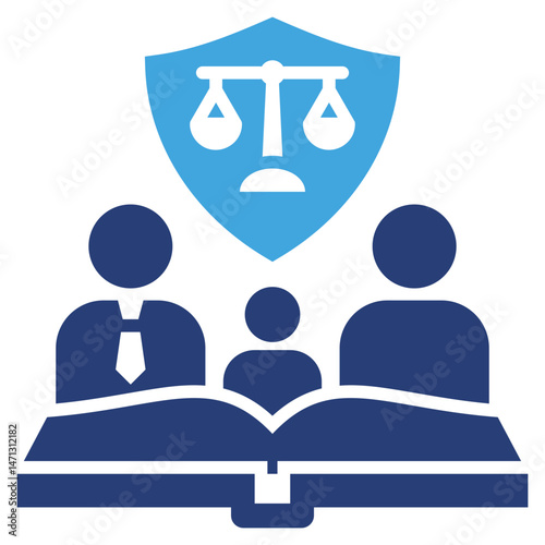 Family Law Two Color Icon