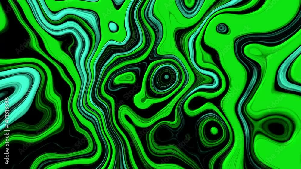 Abstract Black and Green Liquid Background Animation Abstract Black and Green Liquid Background Animation