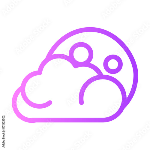 moon gradient icon
