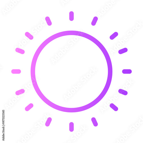sunny gradient icon