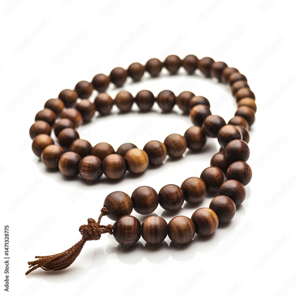 Wooden Bead Mala Necklace. Wooden Bead Mala Necklace.