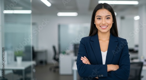 Professional Woman Portrait In An Office Interior Setting