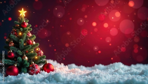Festive branded Christmas background Perfect for holiday marketing and website design , rustic, celebration, presents