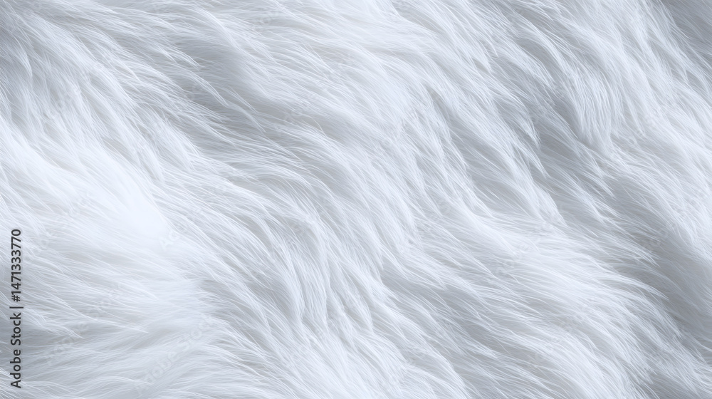 Obraz premium White Furry Effect Seamless Texture