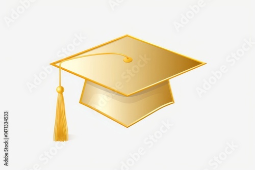 Graduation cap mortarboard university education.