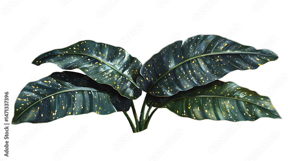 Obraz premium A Stunning Display of Starry-Lit Leaves Perfect for Home Decor and Natural Aesthetics