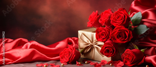 Roses, flowers in an attractive graphic composition. Elegant and aesthetic arrangement, perfect for occasions like name days, Women's Day, Valentine's Day, or weddings.