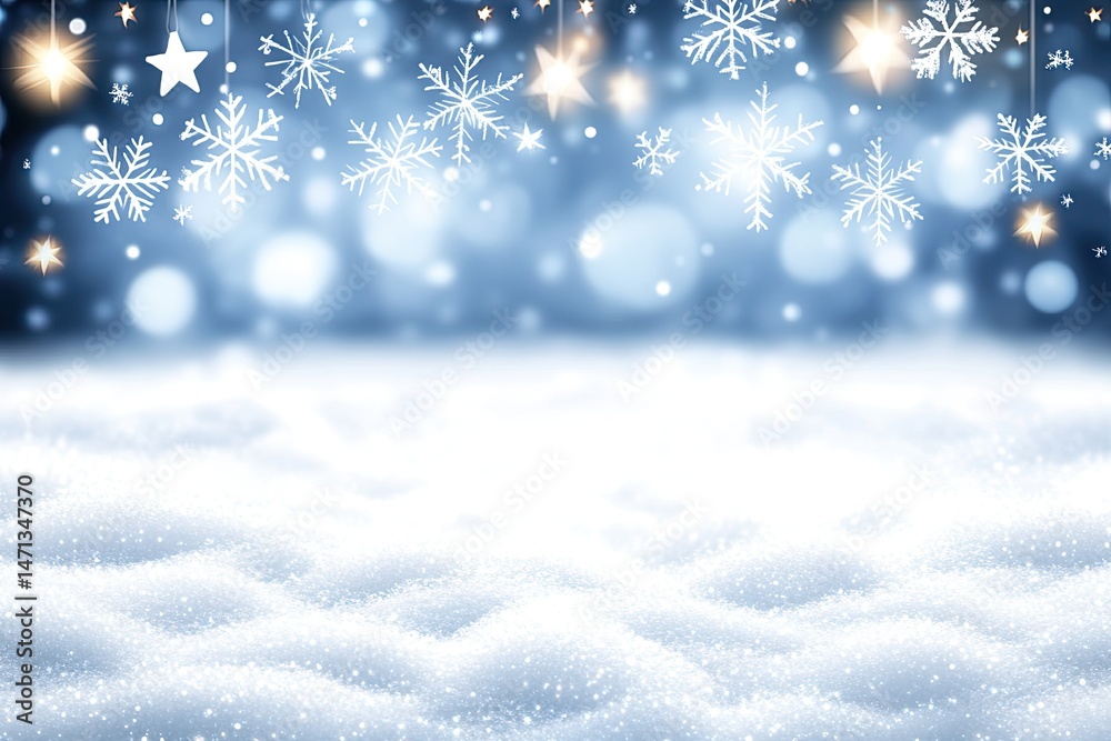 Naklejka premium Winter wonderland scene