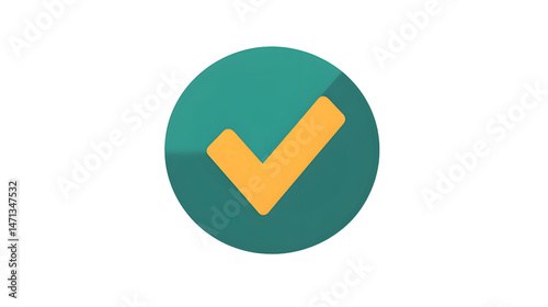 Free Download A Perfectly Valid Checkmark Icon Representing Success with Modern Minimalist Design and Colors - GFXLoad