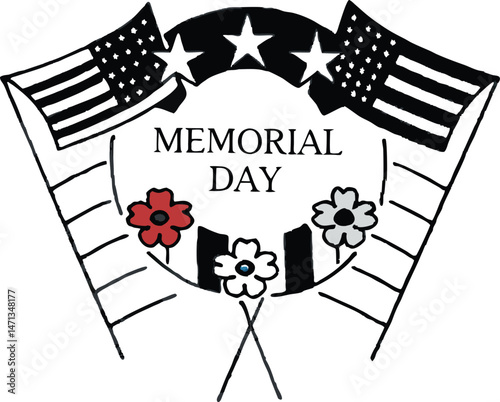 Memorial Day Vector illustration