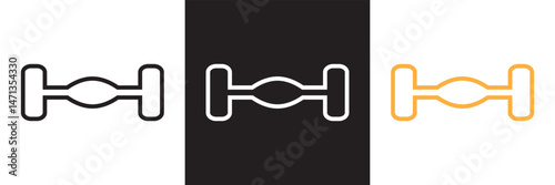 Car axle icon. Vector for websites, mobile interfaces, presentations, banner, visual branding etc. Vector illustration. isolated on white and black background. EPS 10
