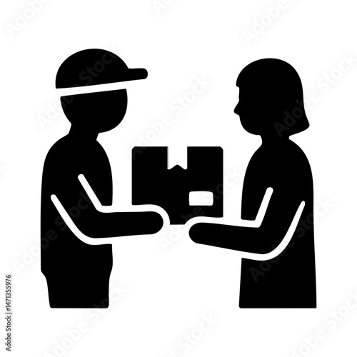 Delivery handover from courier to customer