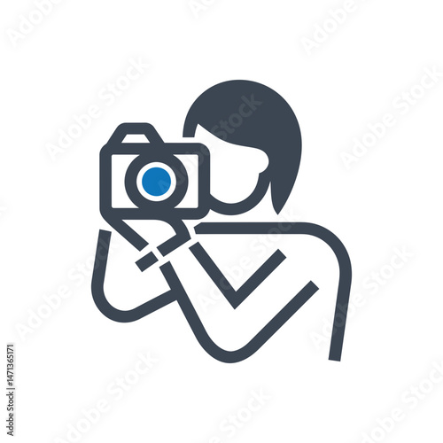Professional Photographer Camera Icon