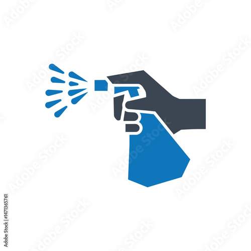 Spray Bottle Cleaning Icon