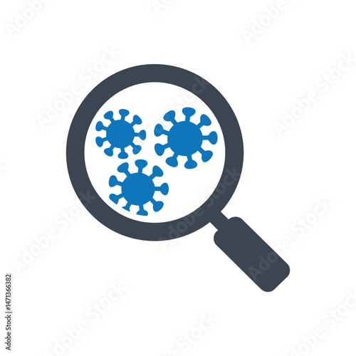 Virus Detection Research Icon