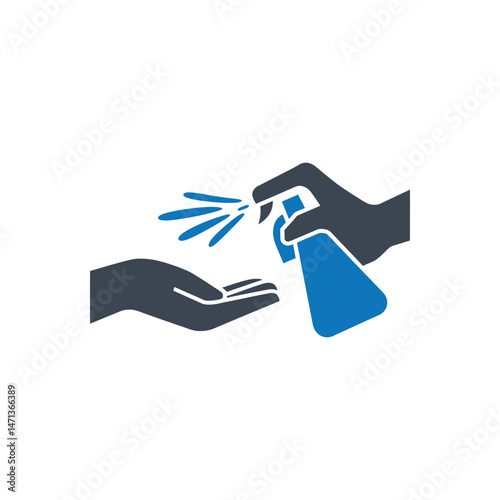 Hand Sanitizing Hygiene Icon