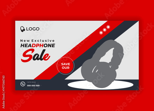 Black friday clearance sale web banner design
