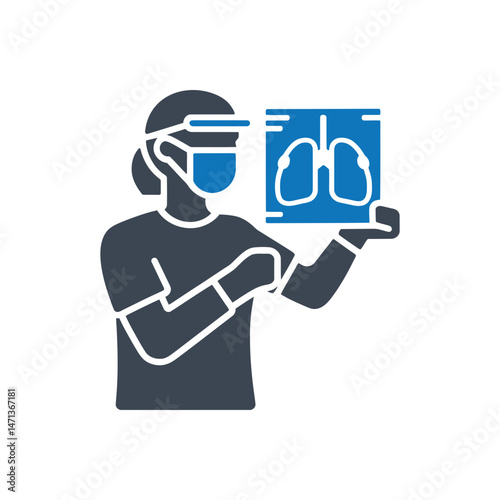 Medical VR Lung Examination Icon