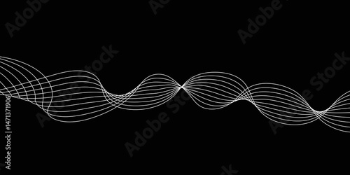 Abstract white background with a glowing abstract waves. Abstract wave element for design. Digital frequency track equalizer, Futuristic background design. Long exposure, Light painting photography.