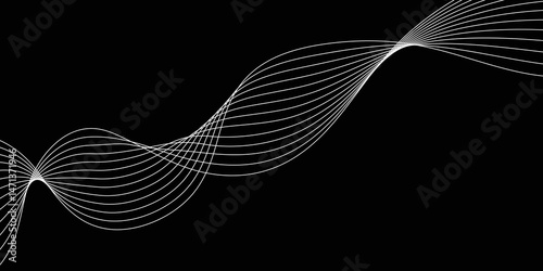 Abstract white background with a glowing abstract waves. Abstract wave element for design. Digital frequency track equalizer, Futuristic background design. Long exposure, Light painting photography.