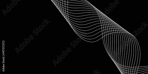 Abstract white background with a glowing abstract waves. Abstract wave element for design. Digital frequency track equalizer, Futuristic background design. Long exposure, Light painting photography.