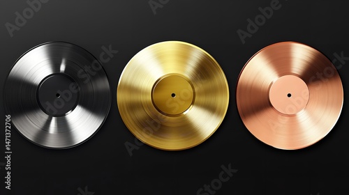 Platinum Gold Bronze Records Music Awards Vinyl Luxury