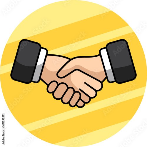handshake vector illustration