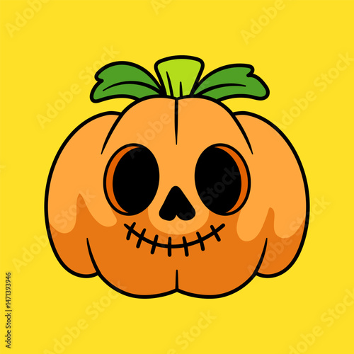 halloween pumpkin cartoon