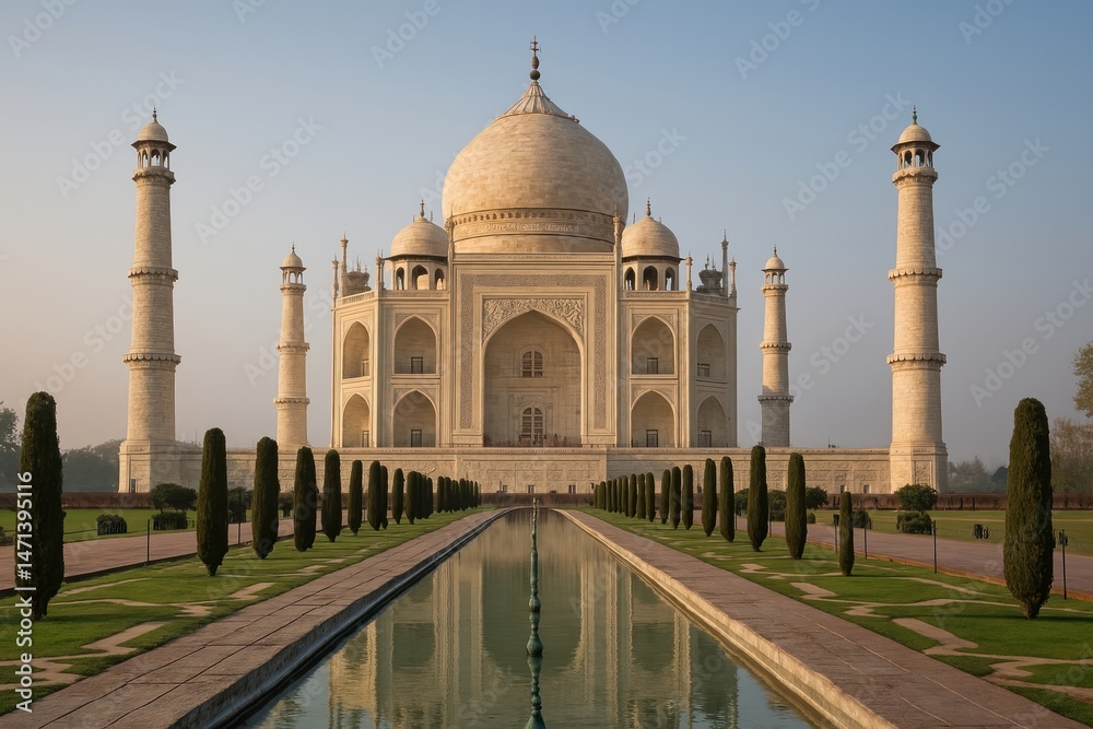 Obraz premium Iconic Indian marble mausoleum.