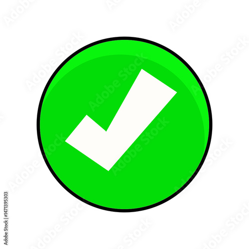 green check mark button