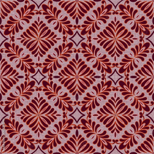 Ikat Mandala tribal fabric pattern, Chinese pattern, suitable for interior decoration, tiles, ceramics, fabrics, clothing, wallpapers, furniture, artwork, carpet, silk, textiles, texture, fashion.