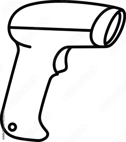 Barcode Scanner High-Quality Vector Illustration for Retail, Inventory, and Logistics