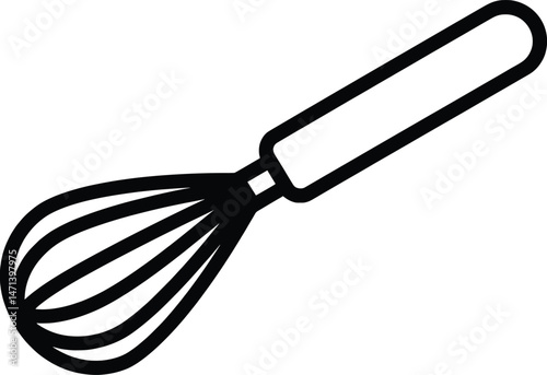 Versatile Kitchen Whisk A Clean Vector Illustration