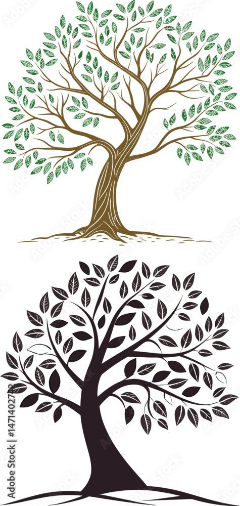 Fototapeta premium tree icon design illustration