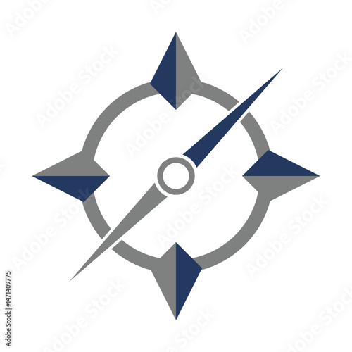 Compass Logo Icon Design Vector stock illustration