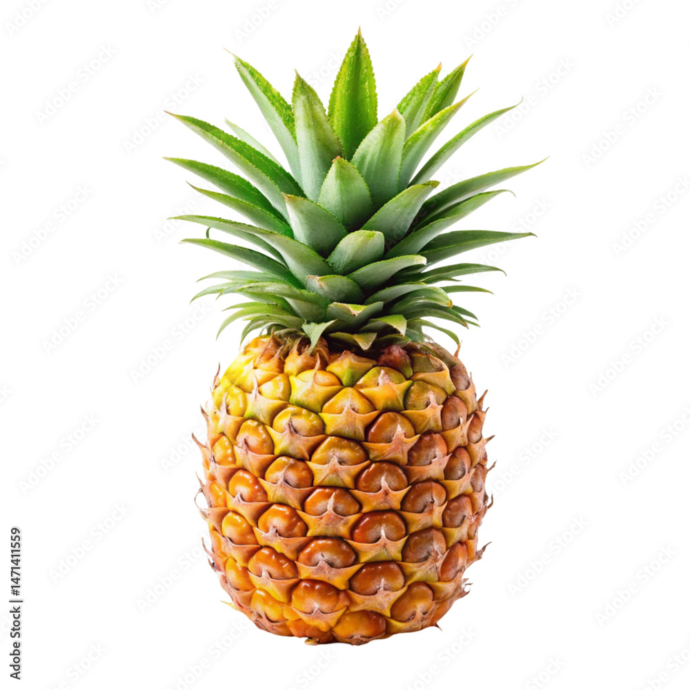 Fototapeta premium pineapple on white background