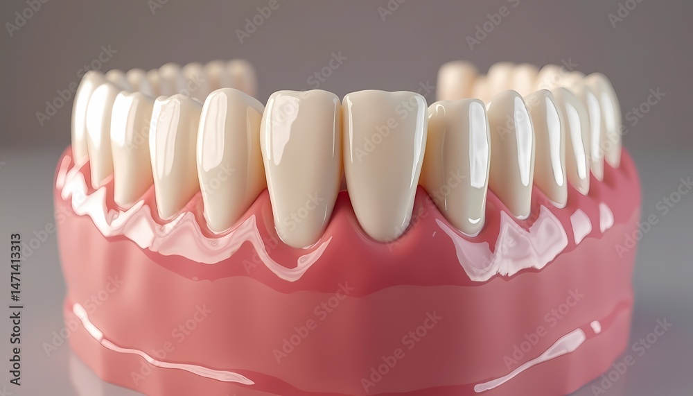 Obraz premium Dental Model with Teeth