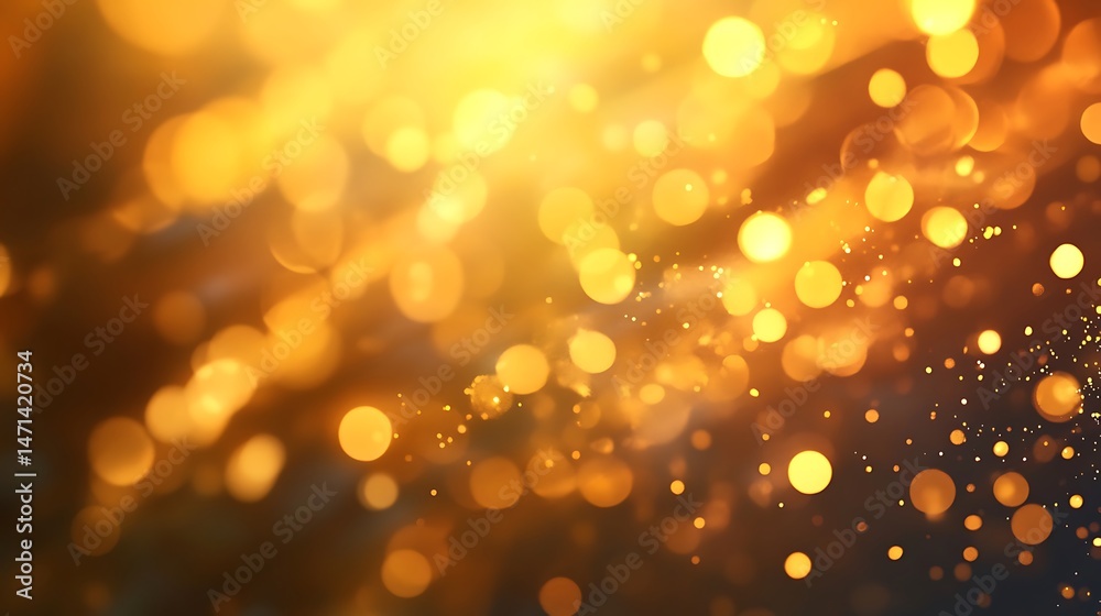 Abstract Golden Light Display Abstract Golden Light Display