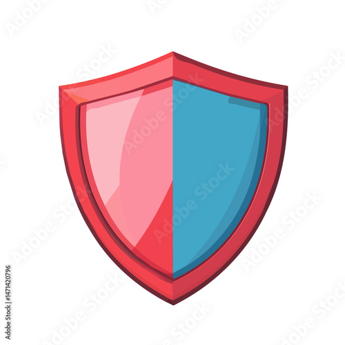 My Simple flat 2D illustration of a shield security collection isolated on a transparent background, vector, flat design, animation design, simple flat 2D icon, clipart