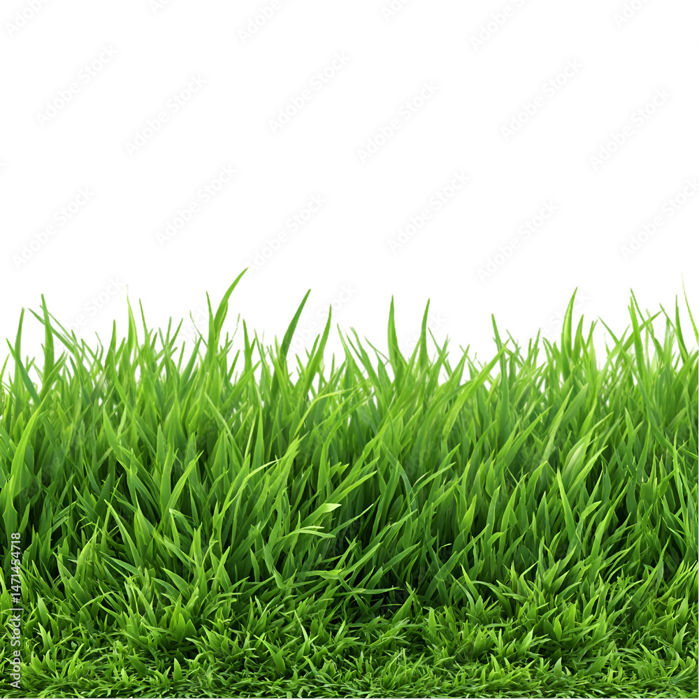 Fototapeta premium Lush Green Grass Vibrant Nature Scene Tranquil Serenity
