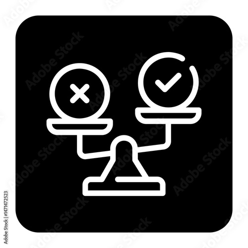 ethics glyph icon