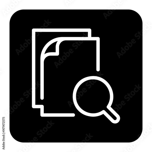 inspection glyph icon