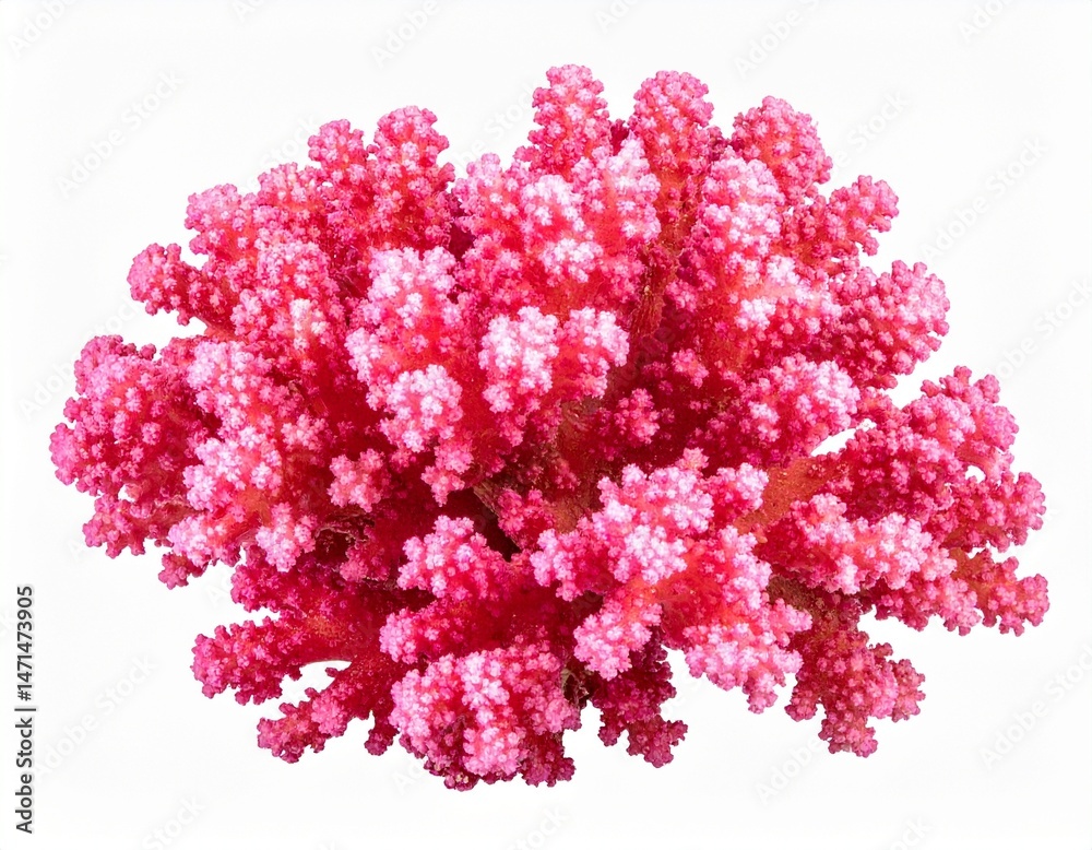 Fototapeta premium Pink coral isolated on white